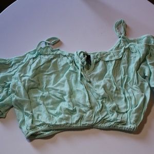 Forever 21 Off the Shoulder Crop Top